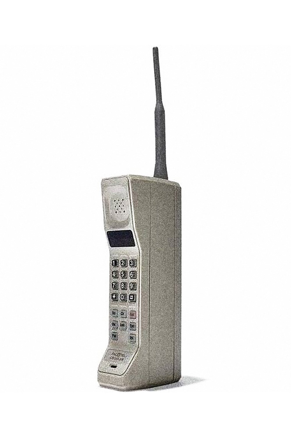 Un teléfono celular Motorola de los años 80